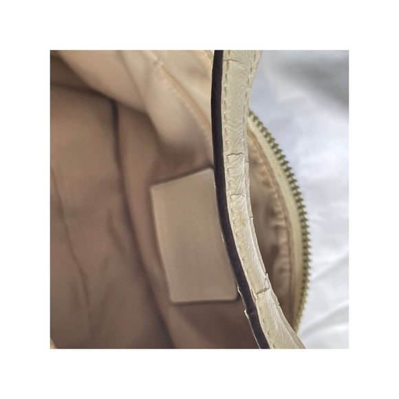 Coach Signature Stripe Jacquard Demi Crossbody Bag Cream & Blue - Picture 4 of 7